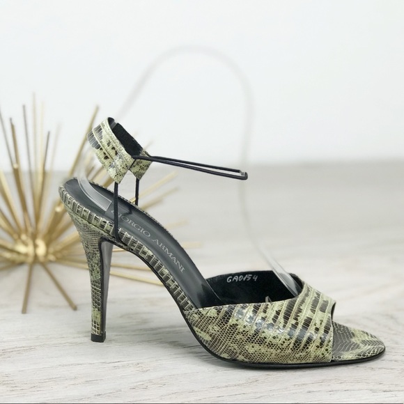 Giorgio Armani Shoes - Emporia Giorgio Armani / New Snake Skin Heel 7/37